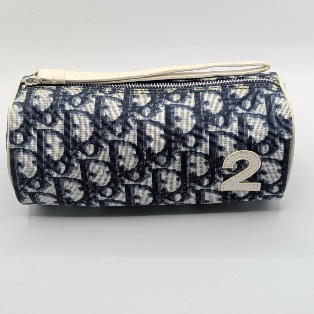 Vintage Christian Dior Trotter Monogram Wristlet Pouch Case Purse Bag